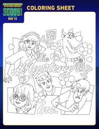 Make this team scooby doo coloring page the best! Groovy Scooby Doo Coloring Page Mama Likes This