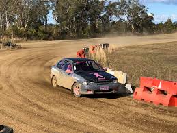 Rally car survives creek crossing incident