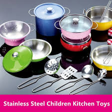 Which is the best kitchen set for kids? Steel Kitchen Set Toy Shop Clothing Shoes Online