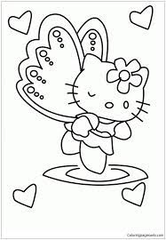 Hello kitty and her twin on a swing printable coloring for girls hello kitty angel bear angels coloring page for girls printable hello. Hello Kitty Angel 1 Coloring Pages Cartoons Coloring Pages Coloring Pages For Kids And Adults