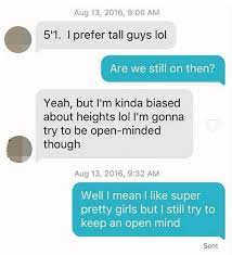 The long and short of it — or should i say, the tall and short of it — is yes, you should, in my humble opinion. Tinder Height Requirement What Does A Match Mean On Tinder Gulf T Shirt Customiser Company
