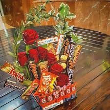 Fruits & plants available · offer of the week · quality flowers Flowers Happy Birthday Arrangement Flowers Chocolate Florist Fresh Red Rose Box Birthday Dubai Uae Dxb Delivery Happy Gift Facebook