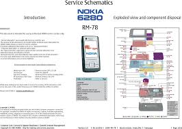 Nokia 6280 Rm 78 Service Schematics