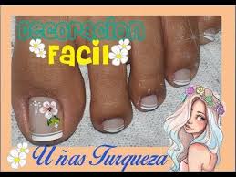 Nail art / diseños florales. Disenos De Unas Para Pies De Flores Sencillas Diseno De Unas