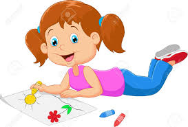 Farbe kann clipart dieser clipart kann sowohl für den persönlichen als auch für den kommerziellen gebrauch verwendet werden. Cartoon Small Beautiful Girl Paints On Paper Royalty Free Cliparts Vectors And Stock Illustration Image 40496538