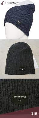 Quiksilver Youth Blue Winter Snowboard Beanie Hat Snowboard Beanies Beanie Hats Beanie