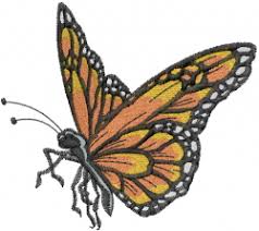 This monarch butterfly embroidery patch is stitched on cream felt and is perfect to add to your kids backpack a colorful festive monarch butterfly in pattern style on black for a classic classy look. Monarch Butterfly Designs For Embroidery Machines Embroiderydesigns Com