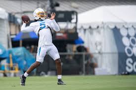 Tyrod di'allo taylor 16 (born august 3, 1989) is an american football quarterback for the buffalo bills of the national football league (nfl). Chargers Qb Tyrod Taylor Building Chemistry With Wr Keenan Allen Orange County Register