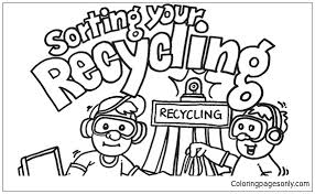 Recycling may be a small thing, but it can still help to protect the environment. Sorting Your Recycling Coloring Pages Nature Seasons Coloring Pages Coloring Pages For Kids And Adults