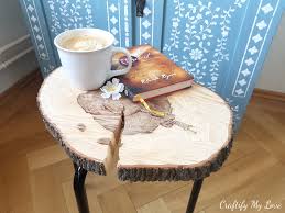 Ikea Hack Wood Slice Side Table Craftify My Love