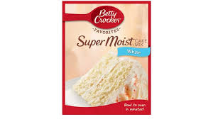 This is the recipe to substitute for an 18.25 oz betty crocker boxed cake mix. White Bettycrocker Com