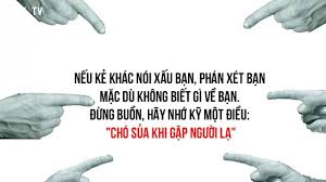 Image result for hinh anh danh ngon noi xau nguoi khac