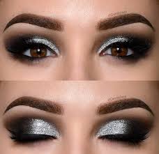 35 Natural Eye Makeup Ideas For Brown Eyes Simple Eye Makeup Silver Smoky Eye Natural Eye Makeup Silver Eye Makeup