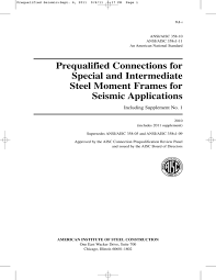 Sites sur la même thématique. Aisc 358 10 Prequalified Connections