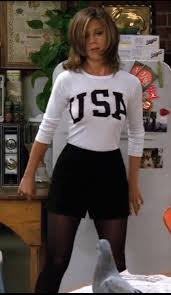 Black And White Usa Outfit Rachel Green Style 90s Fashion Friend Outfits