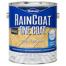 Wolman Raincoat One Coat Clear Exterior Wood Sealer Water Based Wood Sealer Exterior Wood Wood Deck
