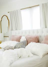 My Bedroom Design Experience With Havenly Haute Off The Rack Gold Bedroom White Bedroom Design Bedroom Design