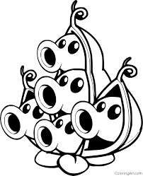 Here is a simple pea coloring page of a pod. Pea Pod From Pvz 2 Coloring Page Coloringall