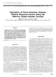 9.2 follow this test method through section 11.4 of the method. Pdf Calculation Of Flame Ionization Detector Relative Response Factors Using The Effective Carbon Number Concept Vitor Queiroz Academia Edu
