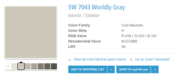 Главная палитра цветов sw 7043 worldly gray. Pin By Gayelle Angelotti On Color My World In Living Color Building A New Home Paint Colors Sherwin Williams Paint Colors