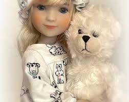 Sweet Dreams Nightgown and Pajama PDF PATTERN for 12" Siblies and Leeann  Dolls