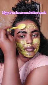 Facial Mask with Egg Yolk & Shea Butter Bee Thomas 🌹✨🥰 It's smells good  and very smooth and juicy 🤣