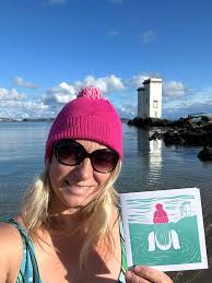 Inspired by a visit to the Isle of Skye, UK, Caramel Ripple Skye, reduction  Lino print