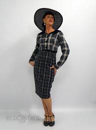 Bonnie Tartan Pinup Wiggle Dress Sale Up To 70