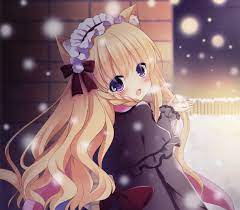 Anime blonda with purple eyes. Purple Eyes Long Hair Smiling Blonde Hd Anime 4k Wallpapers Images Backgrounds Photos And Pictures