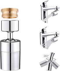 Buy Kitchen Sink Faucet Aerator Dual Water Sprayer Modes 2 5gpm Water Flow Bathroom Sink Faucet Sprayer 360 Degree Swivel Female Thread 55 64 Inch 27uns Chrome Online In Indonesia B08g1jzstt