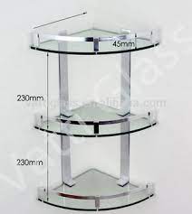 Wall mounted, they add storage for utility or decorative items, do not take up floor space, and. Bathroom Corner Shelf Glass Wooden Cabinets Vintage