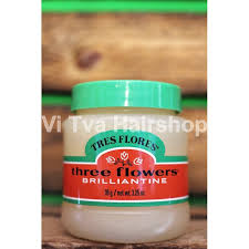 Greaseless, water based, flexible style pomade. Tres Flores Three Flowers Brilliantine Solid Pomade Vi Tva Hairsho 14 99