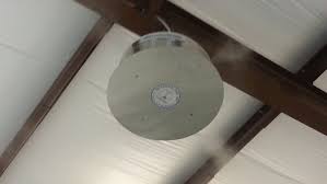 You can put almost any fan outside, but you have to know that it won't last long. Ceiling Mounted Fan Mc315 Mistcooling Inc Axial High Speed Stainless Steel