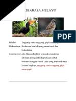 Nasib burung enggang ini sekarang sama seperti nasib suku dayak di borneo yang semakin terpinggirkan di tanahnya sendiri. Peribahasa Melayu