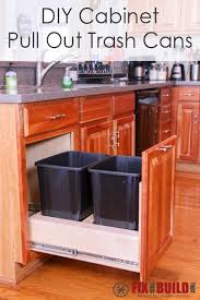 You can stick garbage bins in just about any base door cabinet if you use the utrusta recycling bin tray. Diy Pull Out Trash Can Fixthisbuildthat