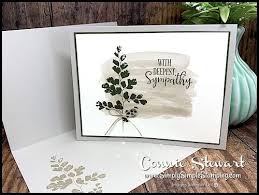 Send a little sunshine on a loved one's rainy day with our personalized sympathy cards. A Distinguished Masculine Sympathy Card Made In 5 Minutes In 2020 Sympathy Cards Handmade Sympathy Cards Stampin Up Sympathy Cards