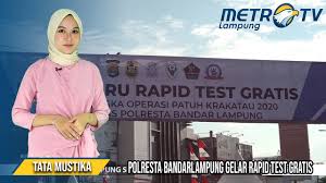 Polresta Bandar Lampung Gelar Rapid Test Gratis Youtube