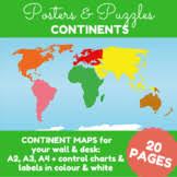 They make you color in maps to show where the oceans and continents are. Continents Oceans Puzzle Worksheets Teaching Resources Tpt
