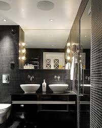 Banheiro Pastilhas Preto Branco Pastilha Banheiro Banheiro Preto Decoracao Banheiro Pequeno