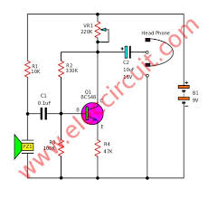 Simple Electronic Stethoscope Circuit Eleccircuit Com Electronic Stethoscope Electronic Circuit Projects Electronics Circuit