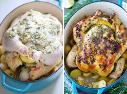 For extremely tender, fall off the bone meat and soft skin, roast between 300 and 350 degrees for 1 1/2 to 2 hours, depending on the weight. Dutch Oven Whole Roast Chicken Bowl Of Delicious
