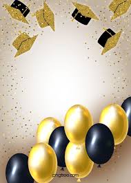 Black And Gold Balloon Border Design Golden Background Of Graduation Cap Stereo Texture Balloon Birthday Background Graduation Party Banners Graduation Party Invitations Templates