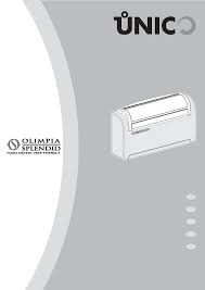 Find out more about olimpia splendid and oure range of air conditioners without outdoor unit. Bedienungsanleitung Olimpia Splendid Unico Inverter 12 Sf Deutsch 92 Seiten
