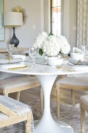 Simple Summer Table Scape Zdesign At Home Tulip Dining Table Kitchen Table Settings Oval Tulip Dining Table