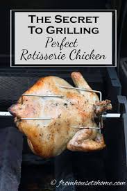 How to cook a chicken on a grill rotisserie. How To Grill Perfect Rotisserie Chicken Entertaining Diva Recipes From House To Home