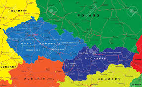 Mapa online de eslovaquia googlemapa. Checa Y La Republica Eslovaca Mapa Ilustraciones Vectoriales Clip Art Vectorizado Libre De Derechos Image 18760059