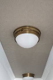 All flush mount lights can be shipped to you at home. Antique Brass Flush Mount Light Fixture In Hallway Room For Tuesday