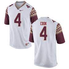 Men 4 Dalvin Cook Florida State Seminoles College Football Jerseys White Florida State Seminoles Football Jersey Florida State