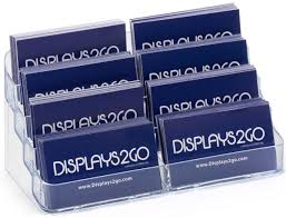 Engraved business card holders for men & women are the ideal way to carry your business cards. Acrylic Business Card Holder 8 Pocket Display