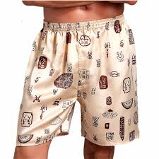 Usd 63 22 Summer Men S Shorts Ice Silk Soft Pajamas Summer Rubber Band Casual Silk Pants Daddy Summer Pajama Pants Wholesale From China Online Shopping Buy Asian Products Online From The